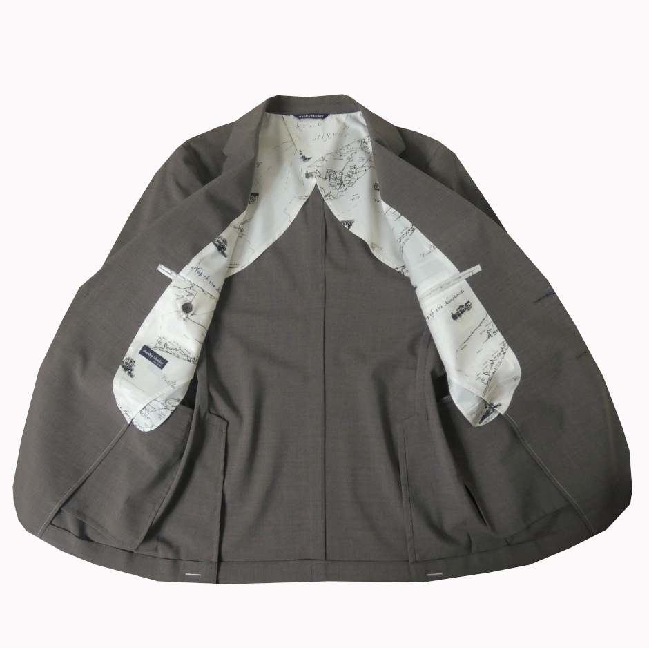 スーツ メンズ 春夏 シングルスーツ 2つボタン スタンリーブラッカー(stanley blacker) ビジネススーツ ブラウン系 5058 A4 A5 A7 AB4 AB7