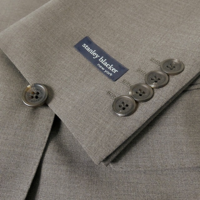 スーツ メンズ 春夏 シングルスーツ 2つボタン スタンリーブラッカー(stanley blacker) ビジネススーツ ブラウン系 5058 A4 A5 A7 AB4 AB7