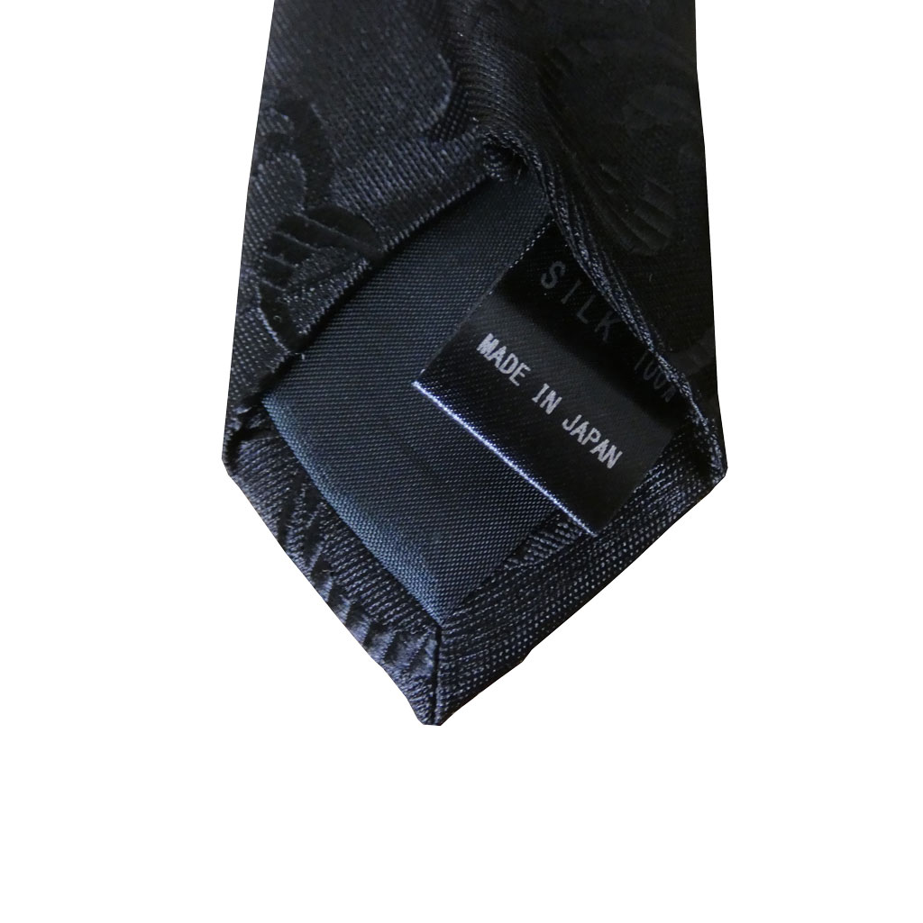 フォーマル ネクタイ MARKS メンズ 礼装用  シルク100％ 黒 ブラック  MF02