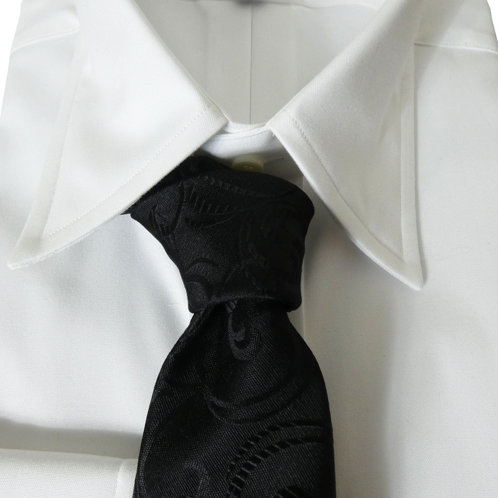 フォーマル ネクタイ MARKS メンズ 礼装用  シルク100％ 黒 ブラック  MF02