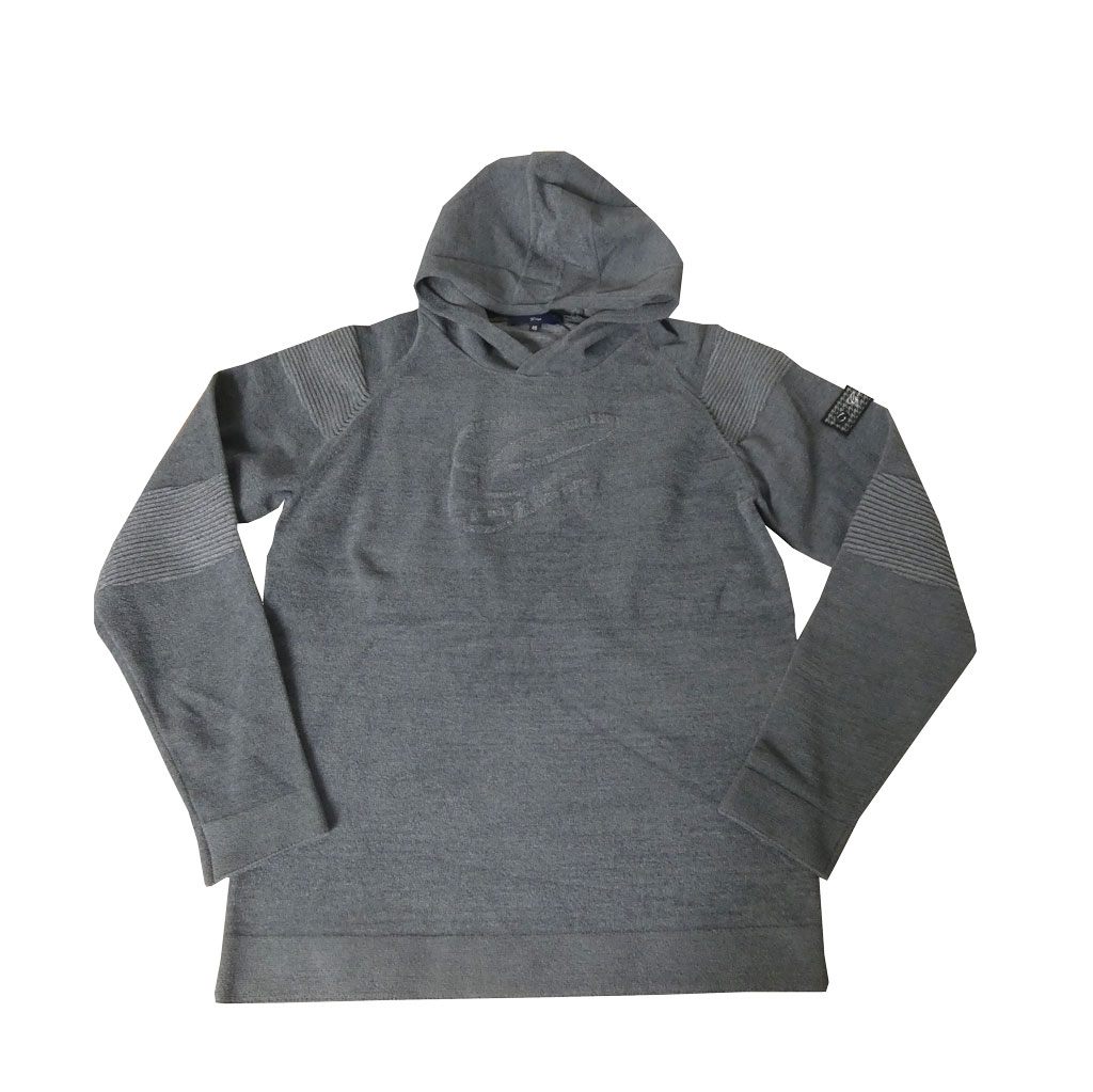 ジーステージ(G-stage) モールプレーティング ロゴ パーカー ブラック チャコールグレー 3004   M（46）L（48）XL（50）