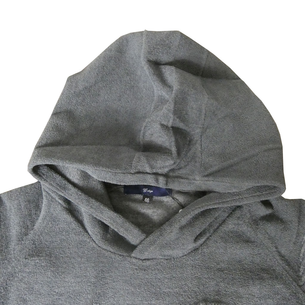 ジーステージ(G-stage) モールプレーティング ロゴ パーカー ブラック チャコールグレー 3004   M（46）L（48）XL（50）