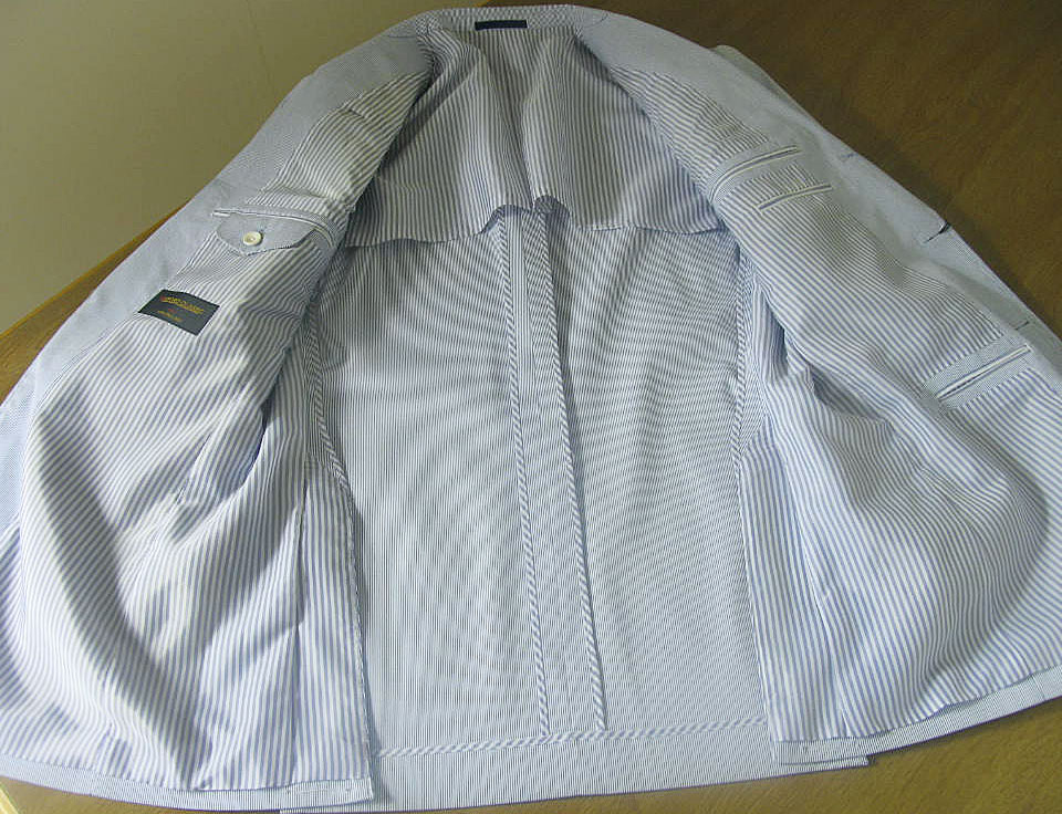 ジャケット メンズ 春夏 コードレーン オックスフォードクラシック (OXFORD CLASSIC) 段返り三つボタン サックスブルー 0580 A6 A7