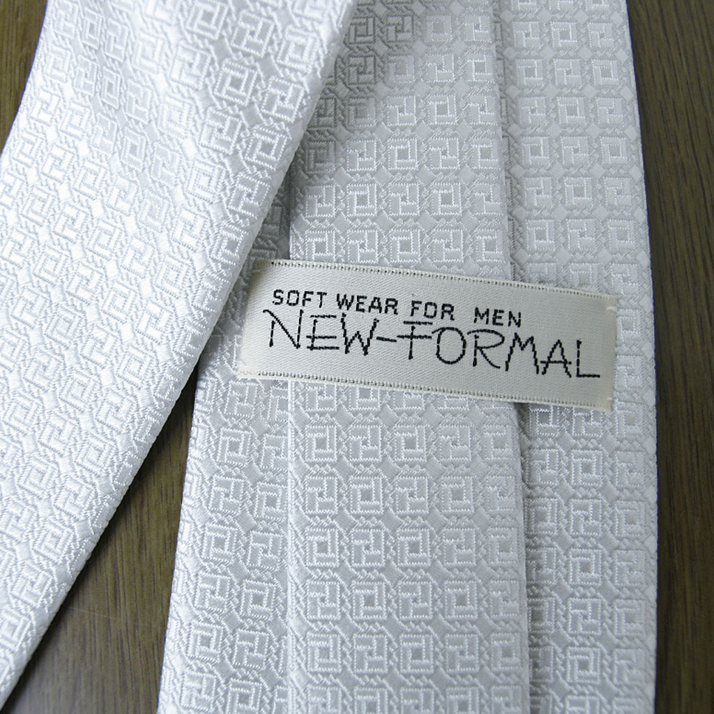 NEW FORMAL ネクタイ メンズ 礼装用 シルク100％ シルバーグレー NF07