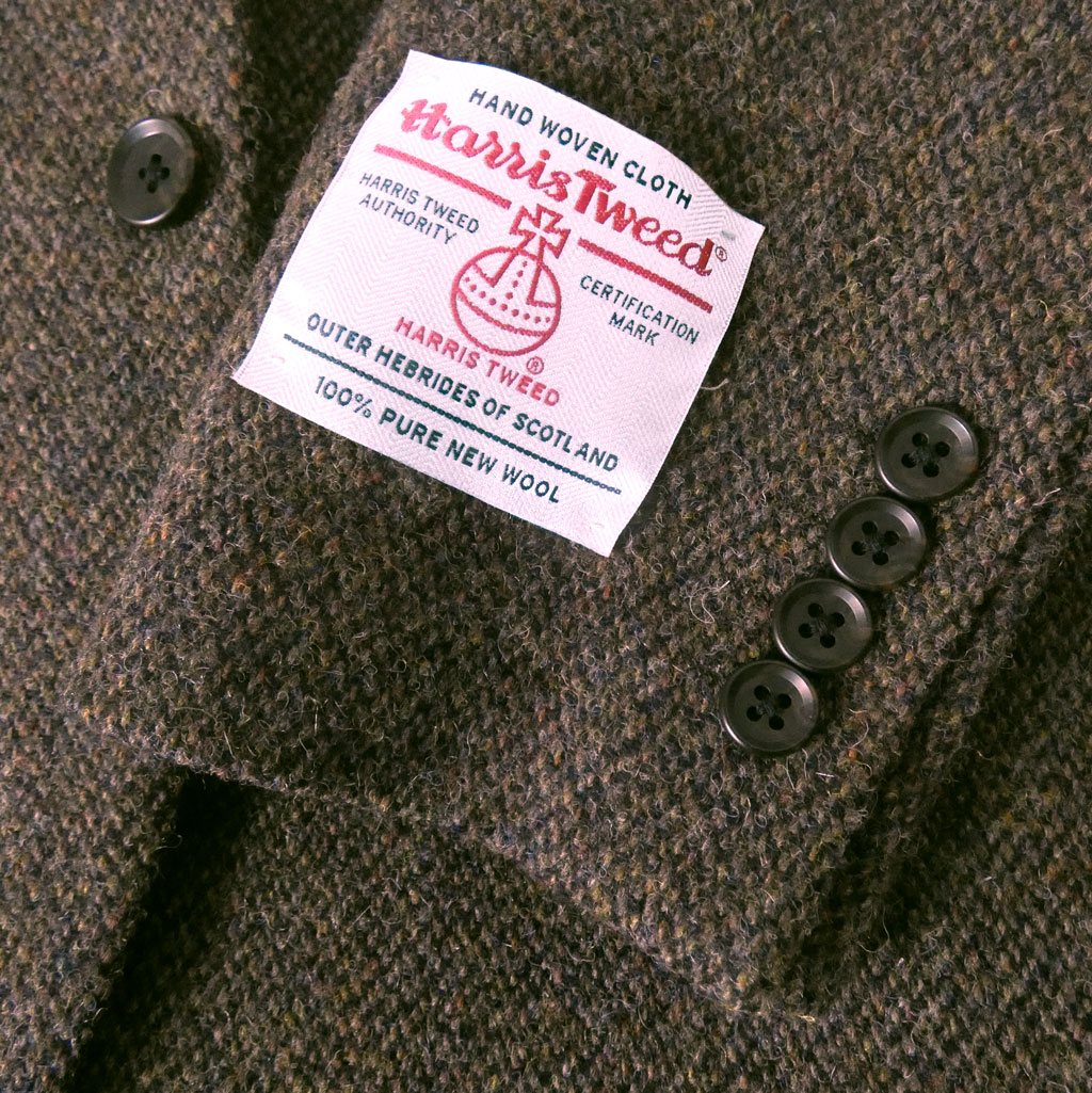ハリスツイード ジャケット メンズ 秋冬 2つボタン オックスフォードクラシック (OXFORD CLASSIC)  ブラウン系MIX 0855  BB4サイズ