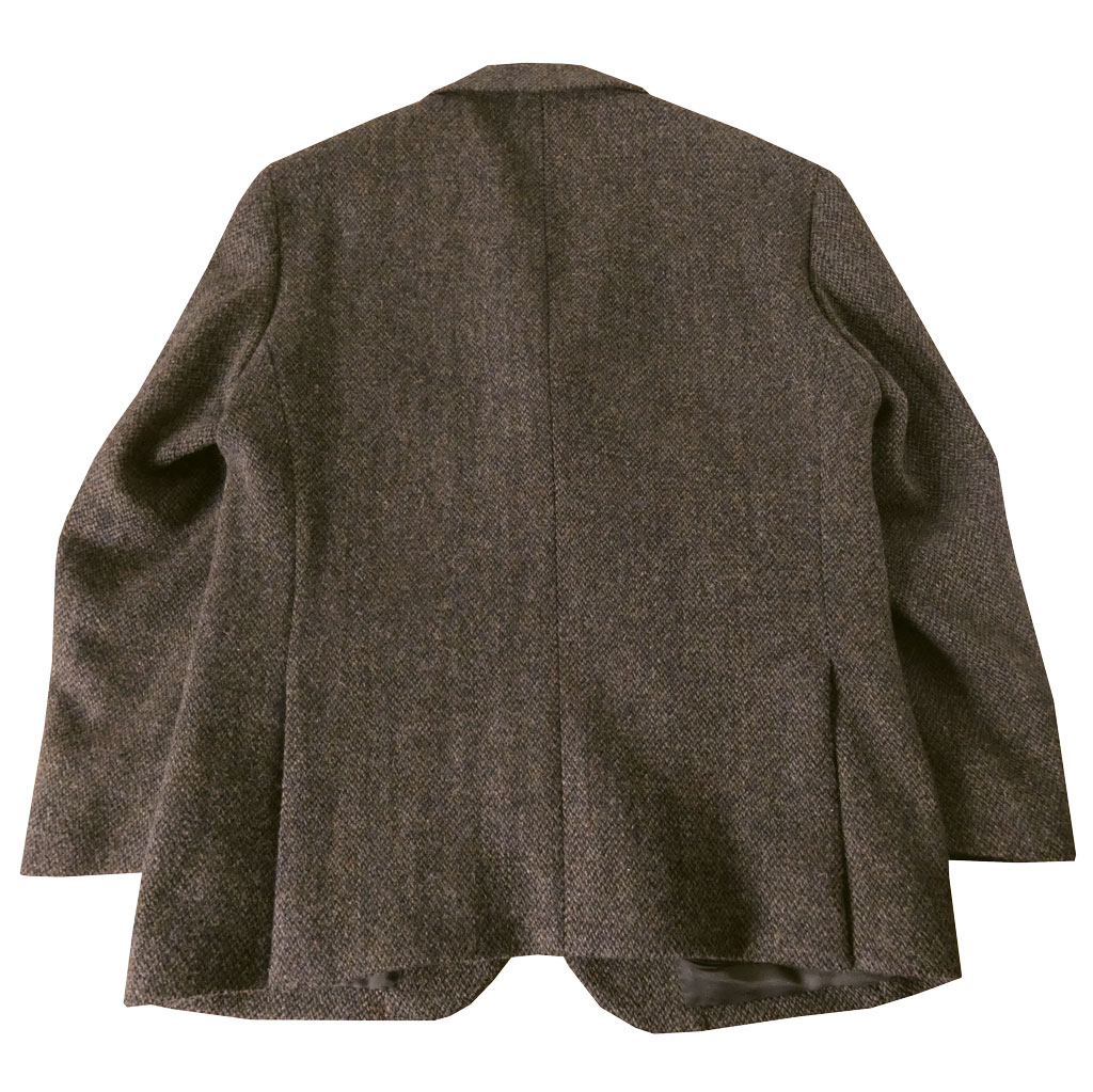 ハリスツイード ジャケット メンズ 秋冬 2つボタン オックスフォードクラシック (OXFORD CLASSIC)  ブラウン系MIX 0855  BB4サイズ
