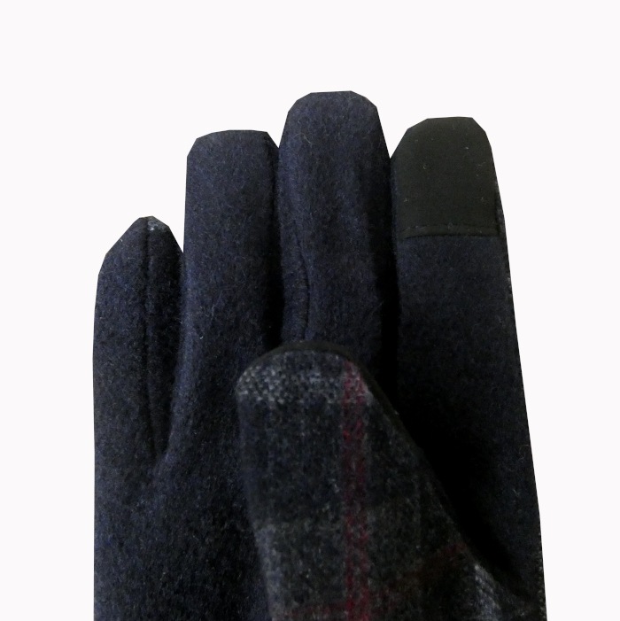 BON GIOVANE（ボンジョバネ）の手袋 グレー×ネイビーMIXカラー 3914 フリーサイズ