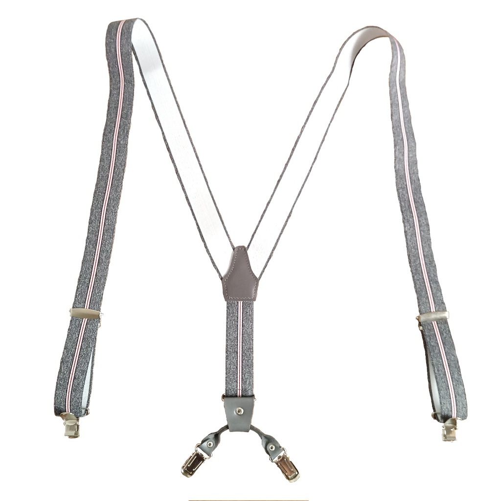 サスペンダー メンズ Ｙ型サスペンダー 30mm 背合皮 BWC ゲバルト ストライプ S14 Mサイズ