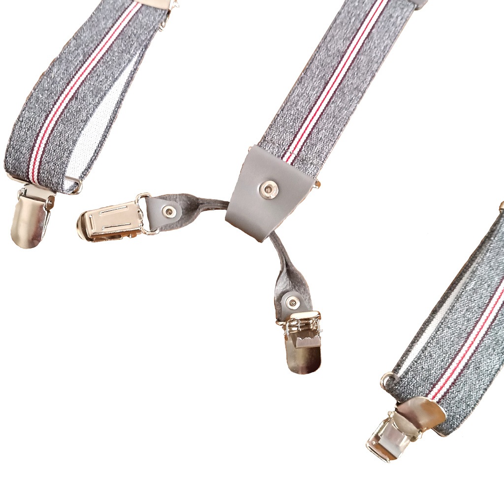 サスペンダー メンズ Ｙ型サスペンダー 30mm 背合皮 BWC ゲバルト ストライプ S14 Mサイズ