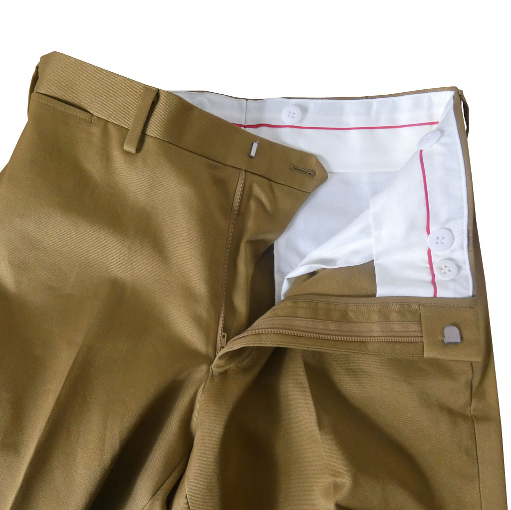 ジェイプレス (J.PRESS) スラックス メンズ オールシーズン 春夏 秋冬 コットン ストレッチパンツ チノパン ノータック ブラウン系 7033　78cm 82cm 86cm 90cm 94cm