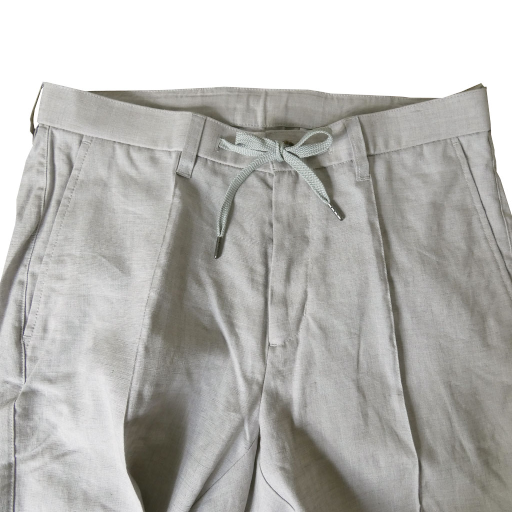 ジーステージ (G-STAGE) 春夏 麻 リネン パンツ メンズ SORONA ストレッチ ライトグレー 3003  82cm