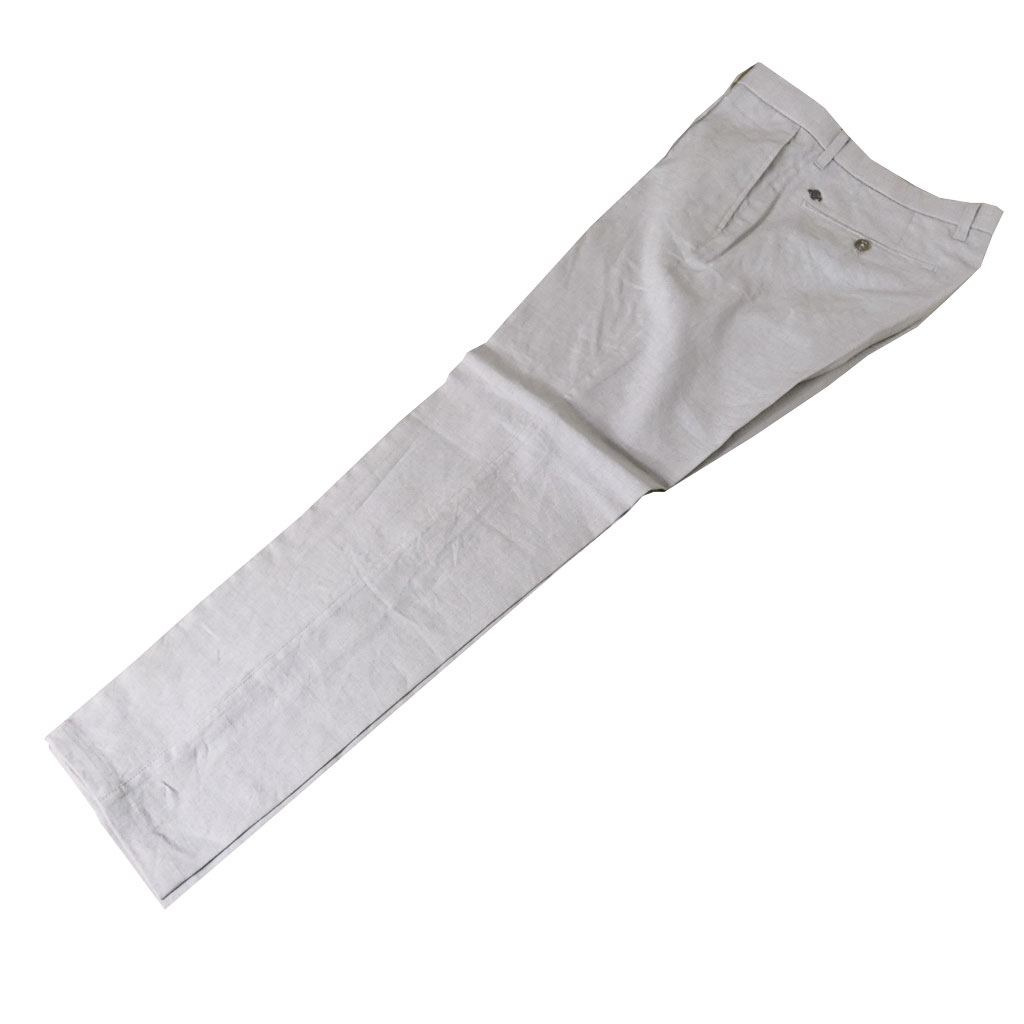 ジーステージ (G-STAGE) 春夏 麻 リネン パンツ メンズ SORONA ストレッチ ライトグレー 3003  82cm