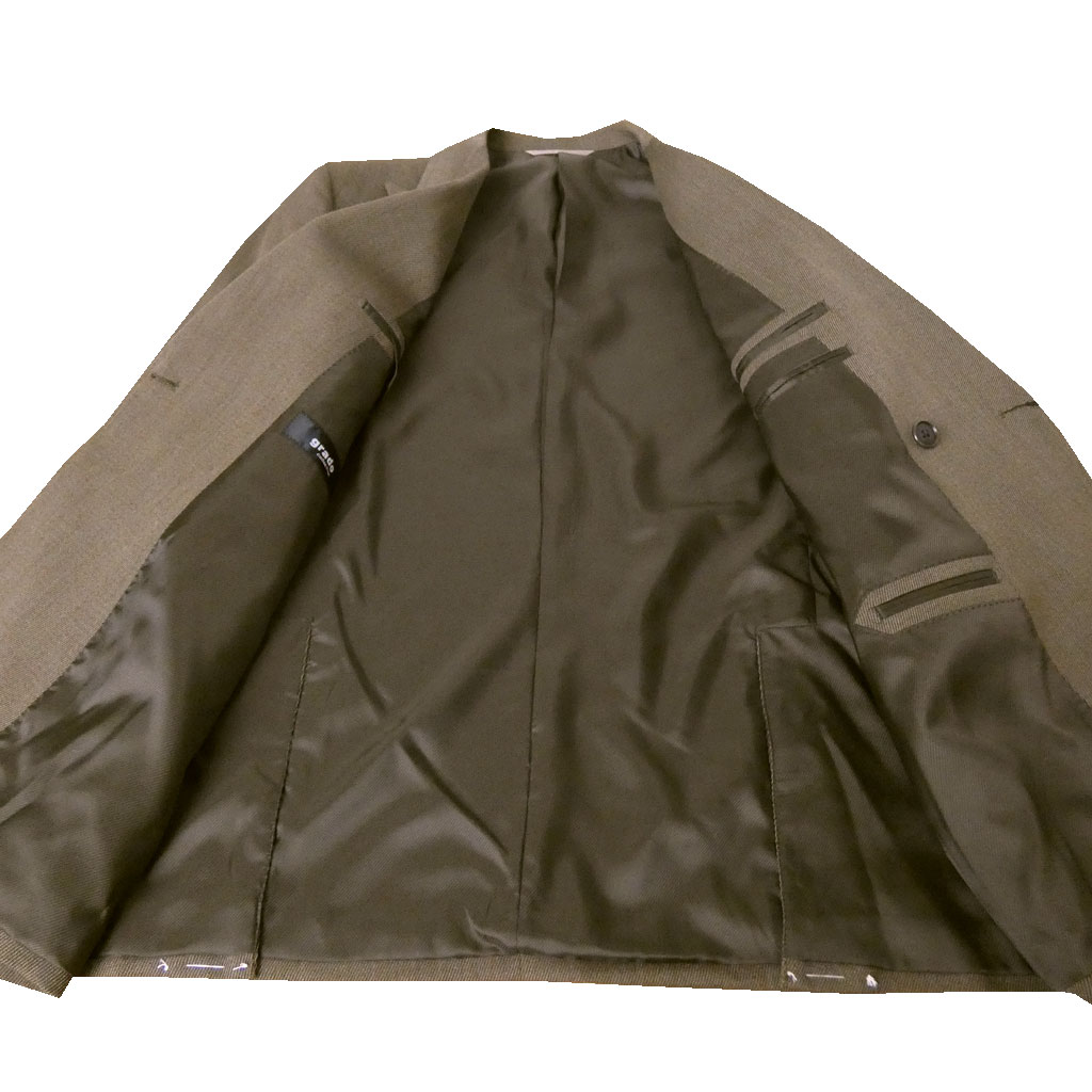 ジャケット メンズ 秋冬春 ダブルジャケット 6つボタン グラードコレクション (grado collection) ブラウン 0555 A4 A8 AB3 AB4 AB5 AB6 AB8 BB4