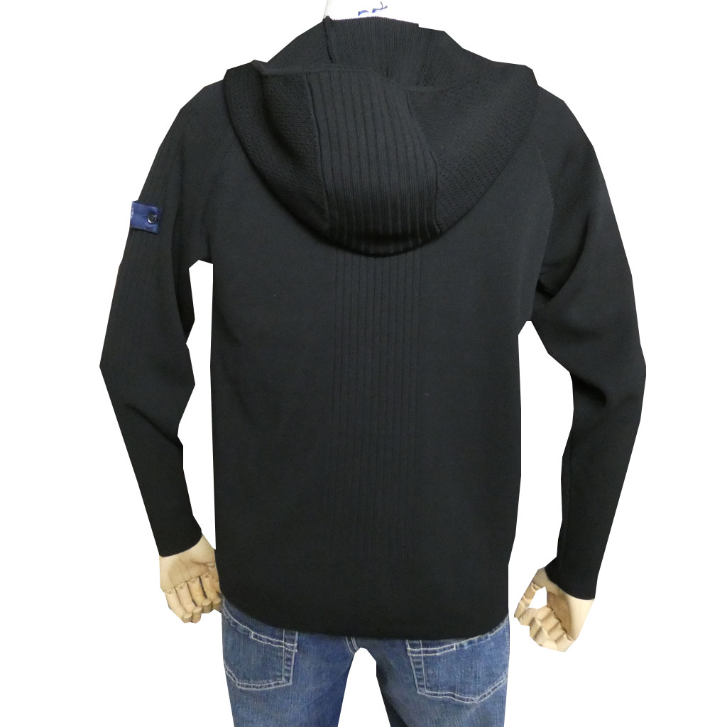 G Stageの 春夏フード付き ニットパーカー メンズ ブラック 5011 M ニット 春夏物 トラッドハウス フキヤ