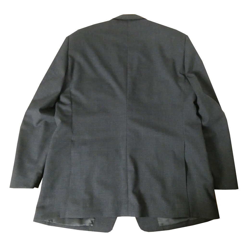 ジャケット メンズ 春夏 3つボタン オックスフォードクラシック(OXFORD CLASSIC)  段返り三つボタン チェンジポケット付 ビジネス 無地 チャコールグレー 5418 AB4 BB8