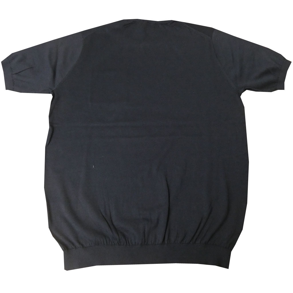 ジーステージ(G-stage) 半袖セーター メンズ 春夏 コットン ネイビー 4010   Lサイズ