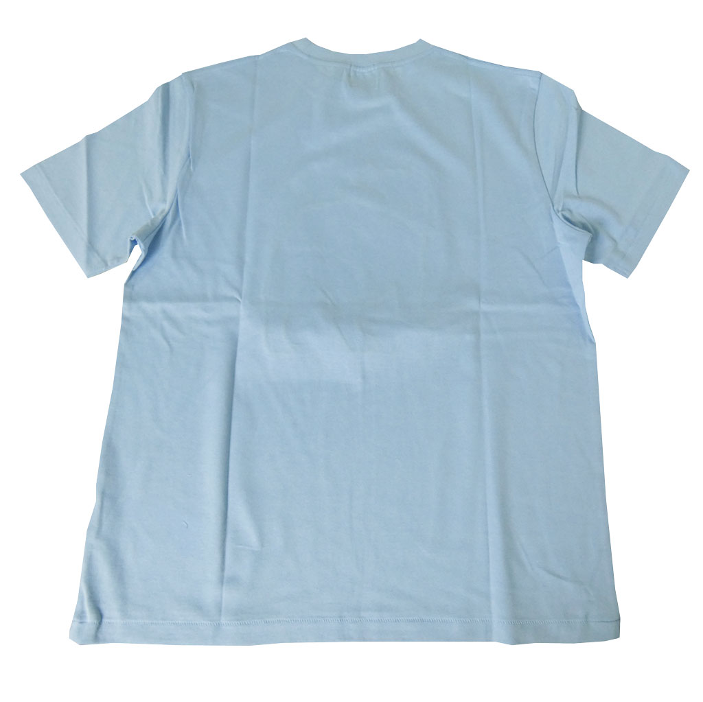 ジェイプレス (J.PRESS) メンズ ファブリック ワッペン バックブル 半袖 Tシャツ サックスブルー 6073  M  L