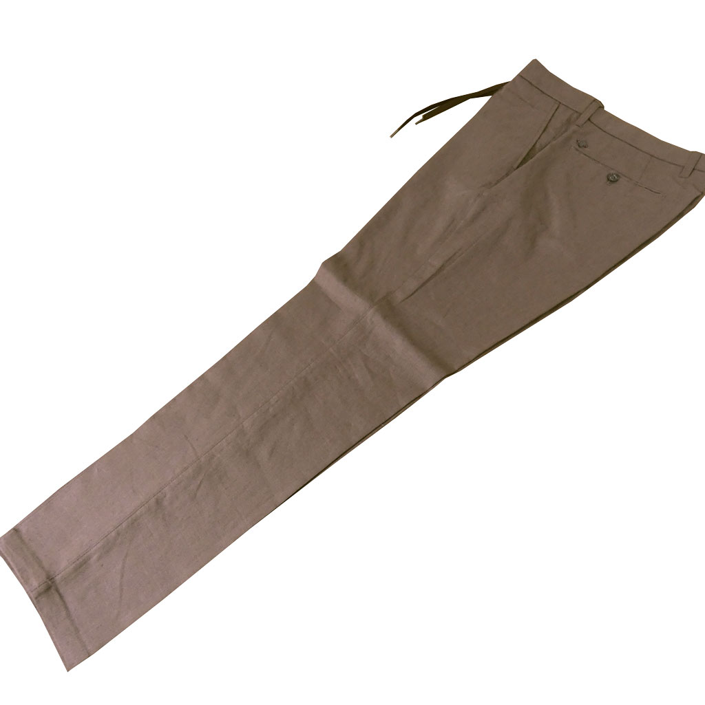 ジーステージ (G-STAGE) 春夏 麻 リネン パンツ メンズ SORONA ストレッチ ブラウン 3007  86cm