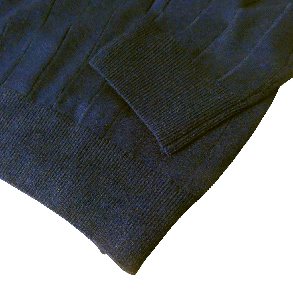 ジーステージ(G-stage) ヒート ワイドリブ編み モックネックセーター ネイビー 8010　M（46）　L（48）　XL（50）