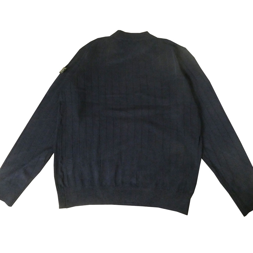 ジーステージ(G-stage) ヒート ワイドリブ編み モックネックセーター ネイビー 8010　M（46）　L（48）　XL（50）
