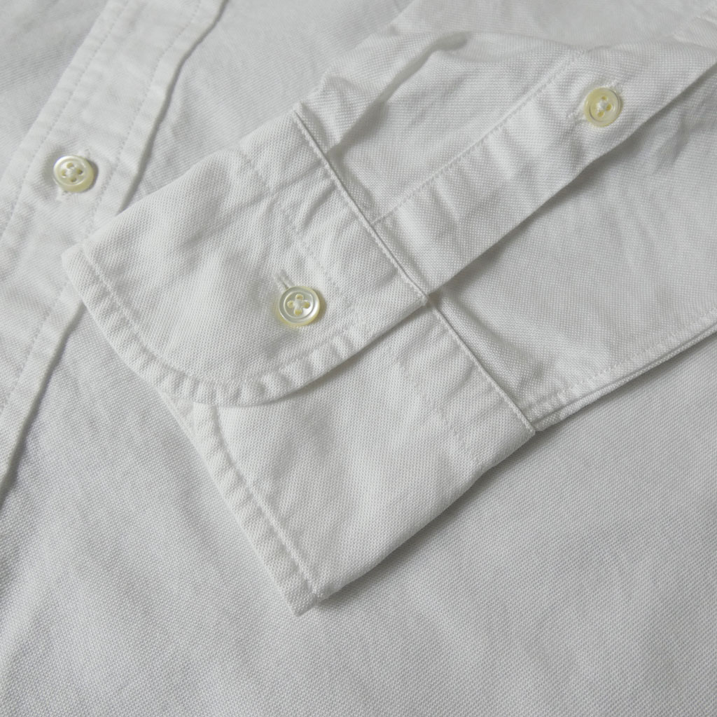 J.PRESS(ジェイプレス) ボタンダウンシャツ メンズ長袖ワイシャツ オックスフォード オーバル  ホワイト   M  L  XL