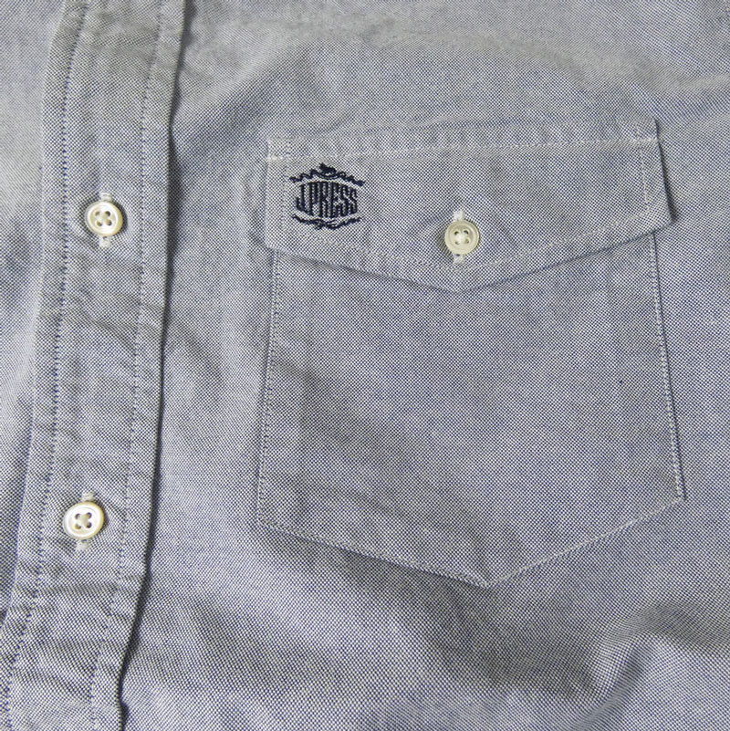 J.PRESS(ジェイプレス) ボタンダウンシャツ メンズ長袖ワイシャツ オックスフォード オーバル  ブルー   M  L  XL