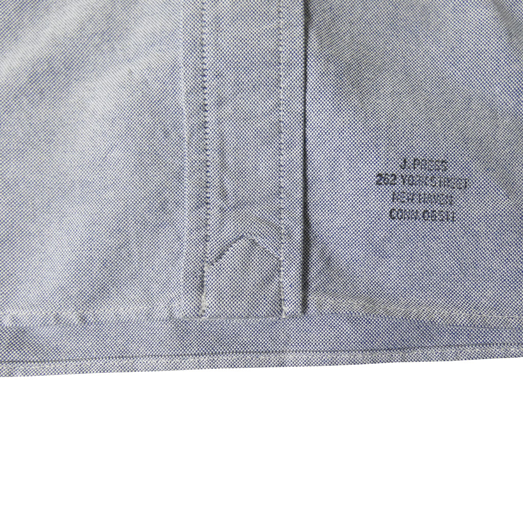 J.PRESS(ジェイプレス) ボタンダウンシャツ メンズ長袖ワイシャツ オックスフォード オーバル  ブルー   M  L  XL