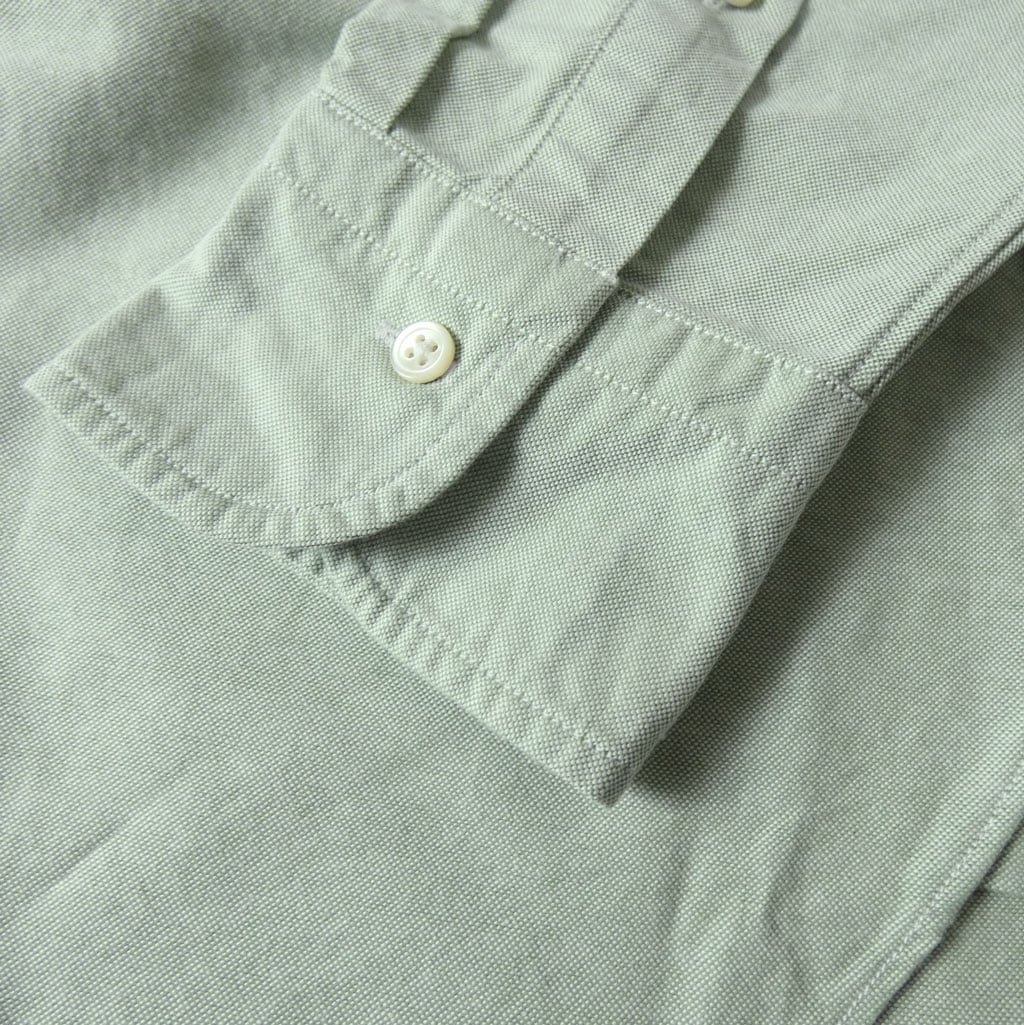 J.PRESS(ジェイプレス) ボタンダウンシャツ メンズ長袖ワイシャツ オックスフォード オーバル  ミントグリーン   L  XL