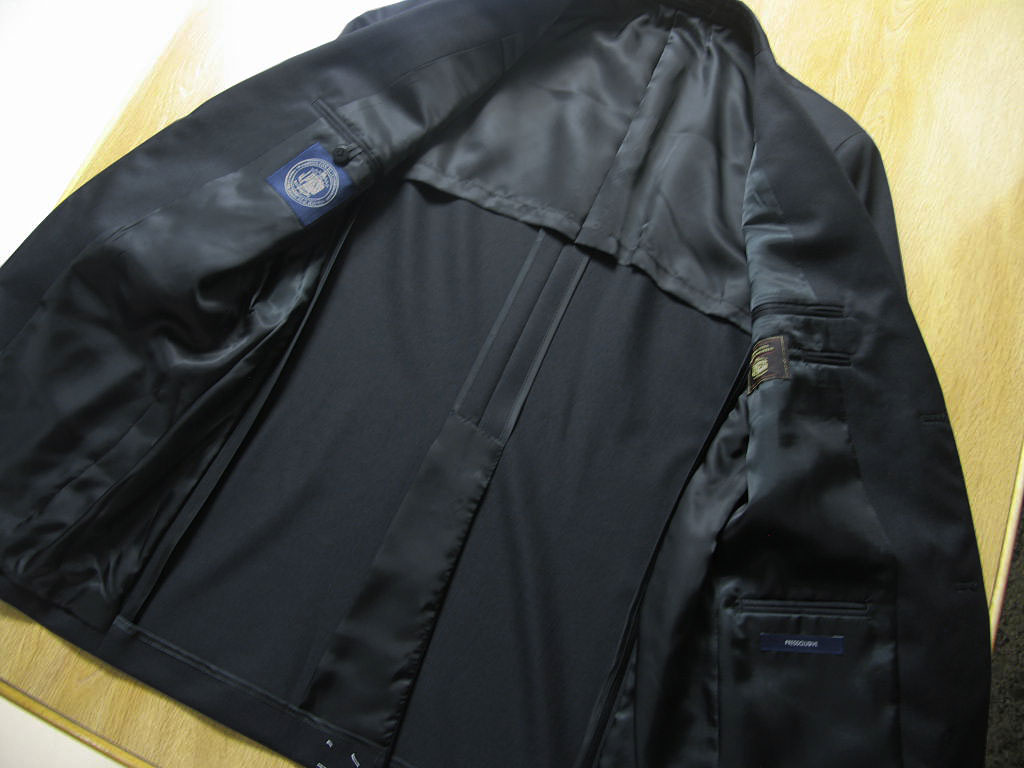 ジェイプレス(J.PRESS) スーツ メンズ 秋冬春 シングルスーツ 2つボタン ビジネススーツ ブラック 黒 005 A7 AB5 AB6