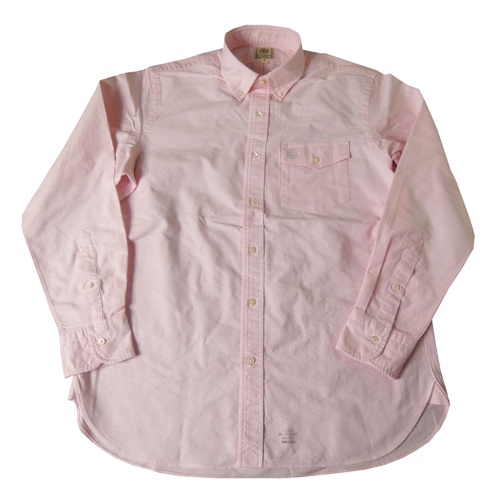 J.PRESS(ジェイプレス) ボタンダウンシャツ メンズ長袖ワイシャツ オックスフォード オーバル  ライトピンク 012    M  L
