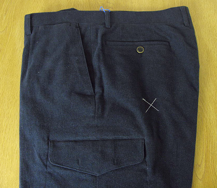 Dady Costa(ダディコスタ) カーゴパンツ メンズ 秋冬 綿 フランネル 紺無地 ネイビー 7213 74cm 78cm 94cm