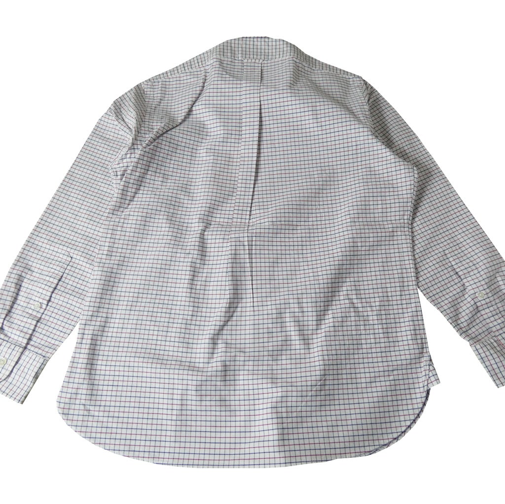 J.PRESS(ジェイプレス) ボタンダウンシャツ メンズ長袖ワイシャツ オックスフォード オーバル  タッターソールチェック 赤×紺 1310    M  L