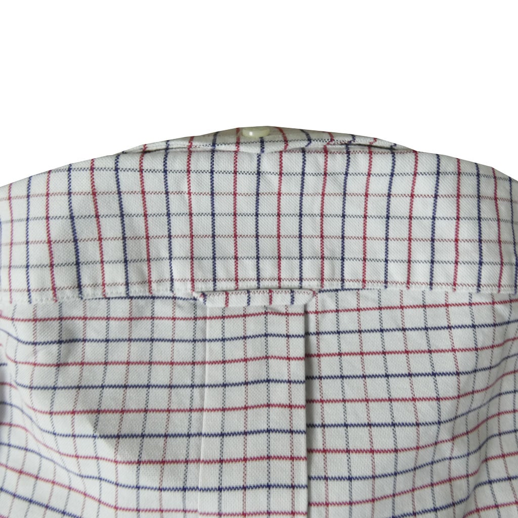 J.PRESS(ジェイプレス) ボタンダウンシャツ メンズ長袖ワイシャツ オックスフォード オーバル  タッターソールチェック 赤×紺 1310    M  L