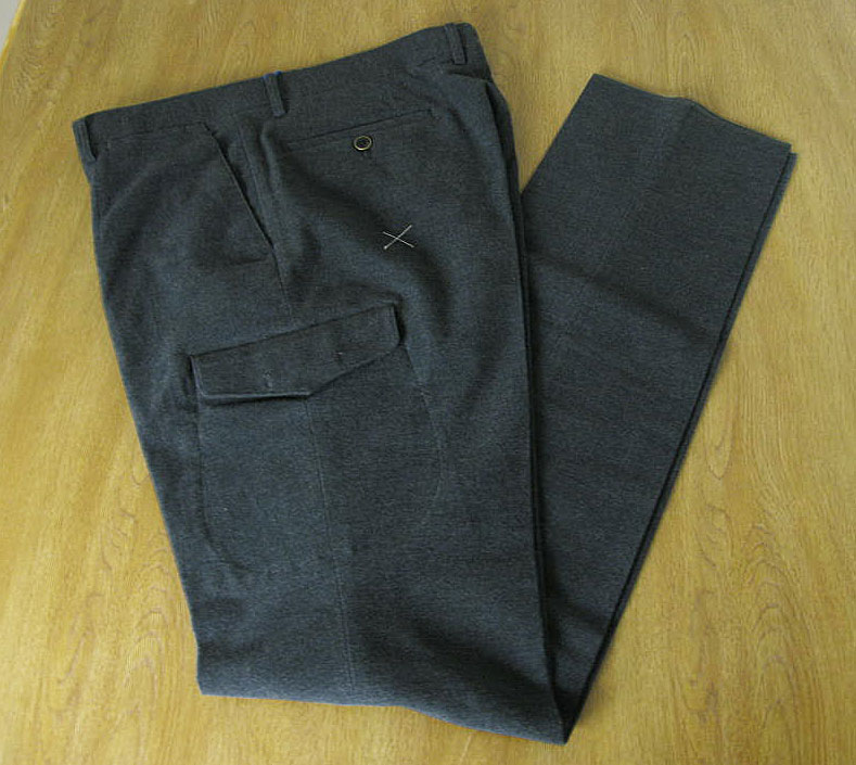 Dady Costa(ダディコスタ) カーゴパンツ メンズ 秋冬 綿混 フランネル チャコールグレー7223 74cm 78cm 94cm