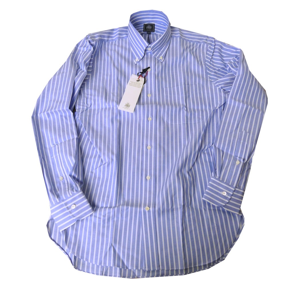 J Press ジェイプレス ボタンダウンシャツ メンズ長袖シャツ ブルー ストライプ 4175 衿39cm 裄丈84cm シャツ 長袖シャツ トラッドハウス フキヤ J Press ジェイプレス ボタンダウンシャツ メンズ長袖シャツ ブルー ストライプ 4175 衿39cm 裄丈84cm シャツ 長袖シャツ トラッドハウス フキヤ