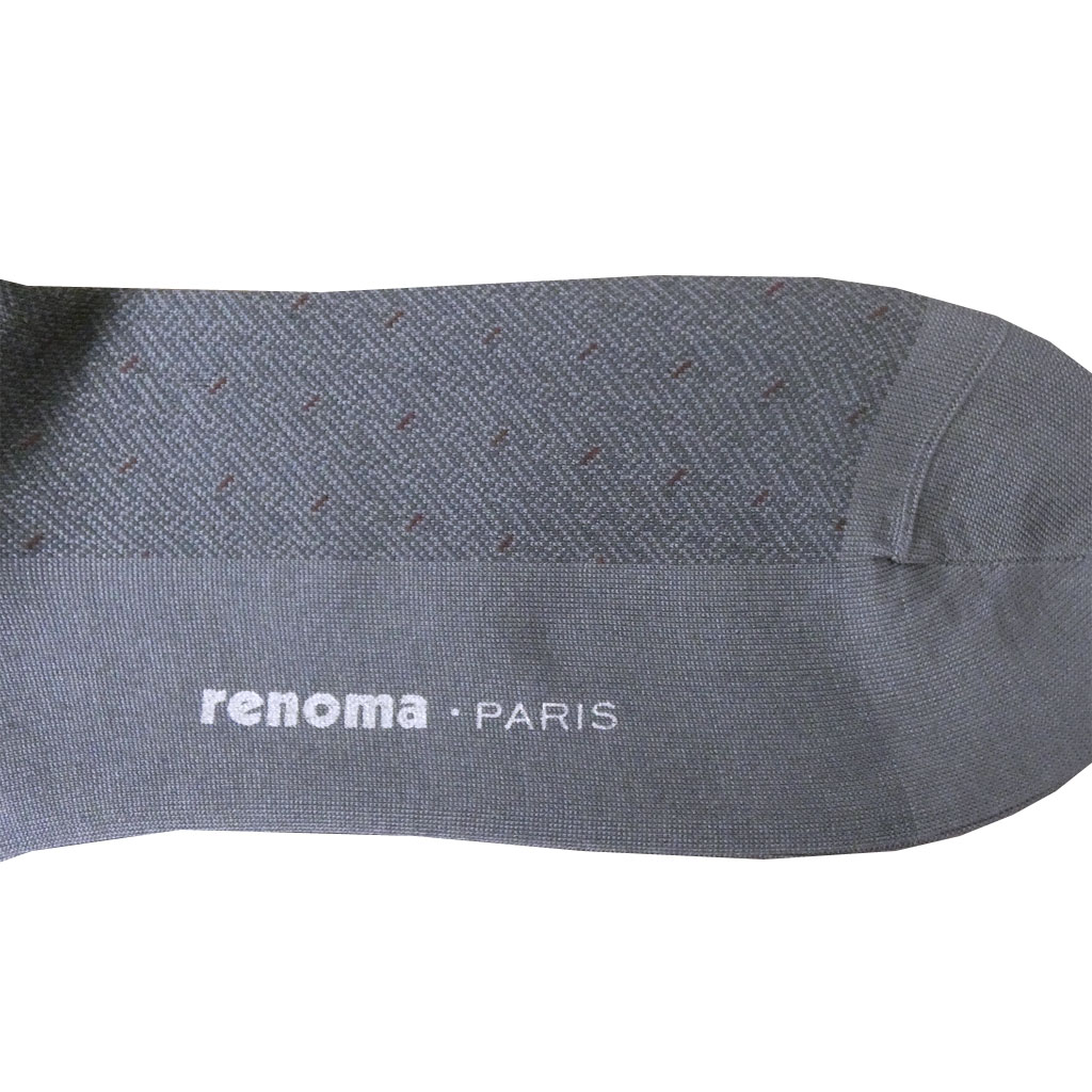 レノマ パリス(renoma PARIS) ソックス 靴下 紺系　R02　25～27cm