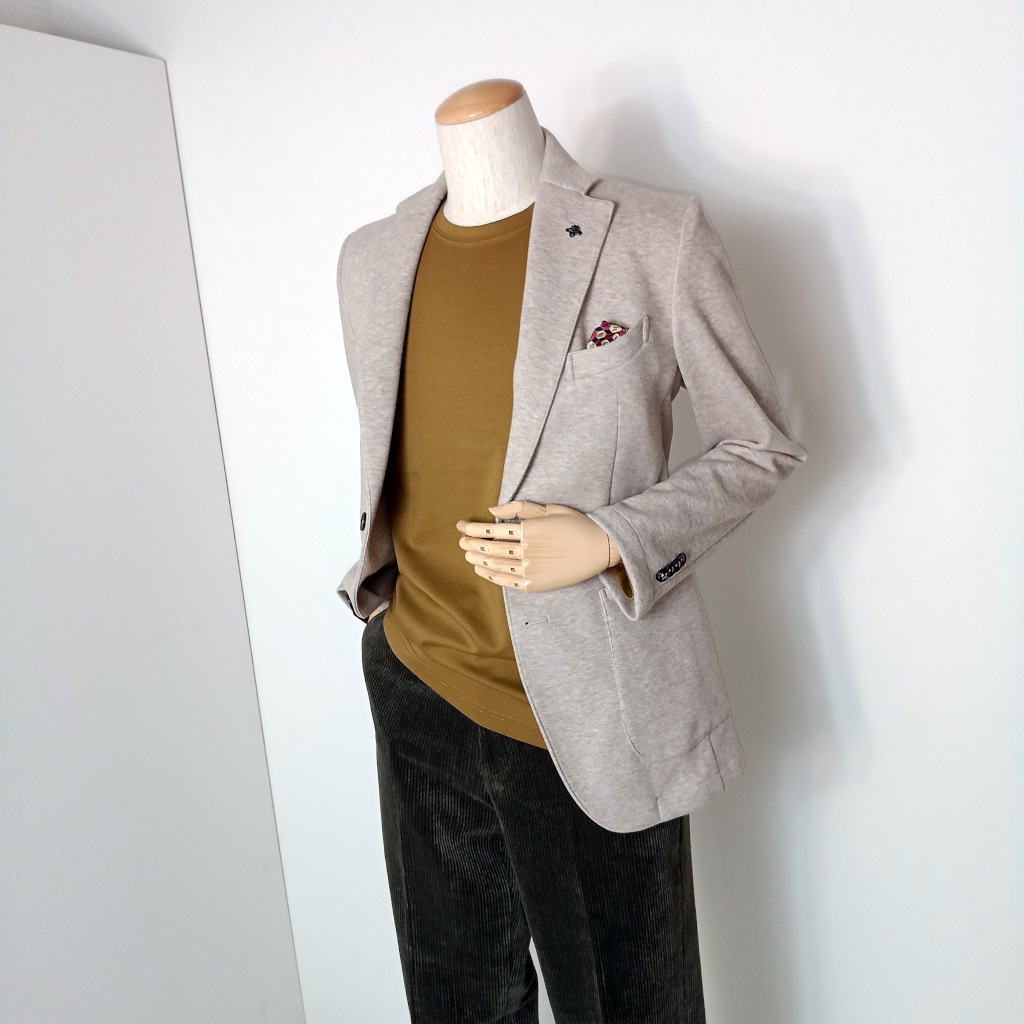 ジーステージ(G-stage) 接触冷感 シルケット加工 クルーネック 長袖 ストレッチ Tシャツ カーキブラウン 0307 46(M) 50(XL)