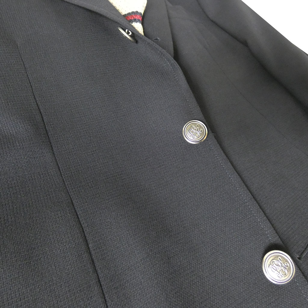 ジェイプレス (J.PRESS) ジャケット メンズ 春夏 3つボタン メッシュジャケット 銀ボタン 段返り三つボタン ネイビー 紺 0075   A6 AB6