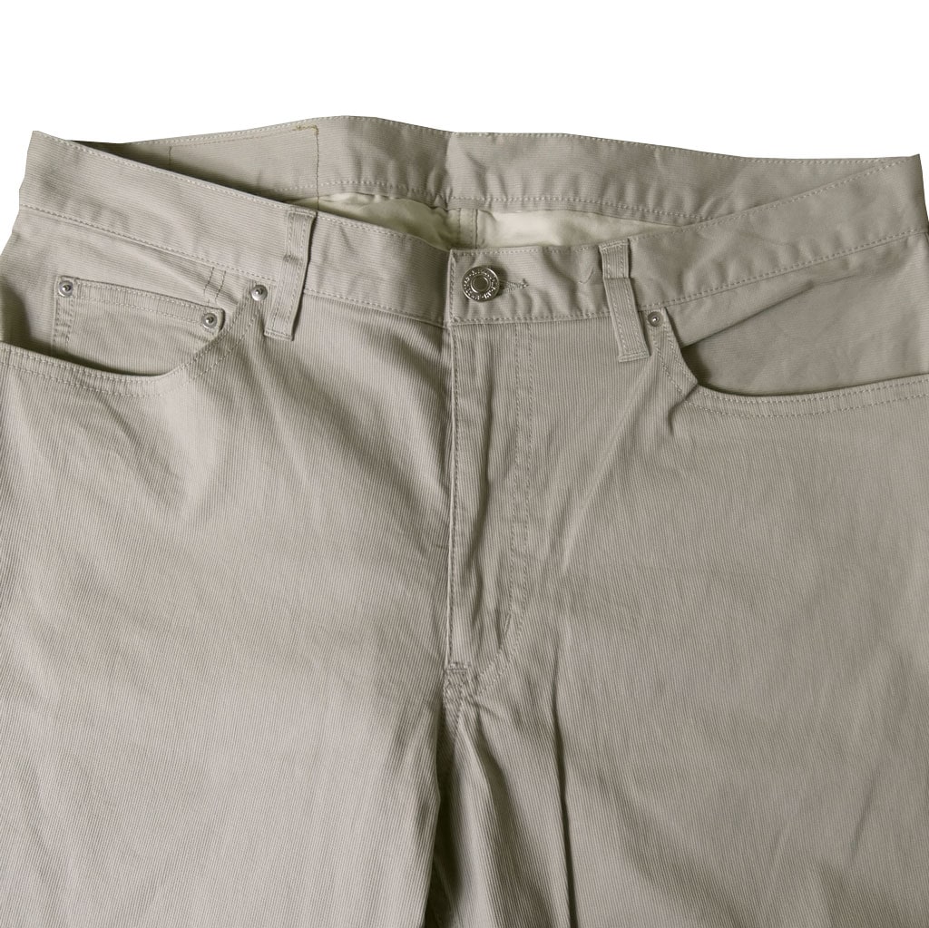 ジェイプレス(J.PRESS) コンパクトピケ ストレッチ 5ポケット パンツ ライトグレー 2003  78cm 82cm 86cm 90cm 94cm