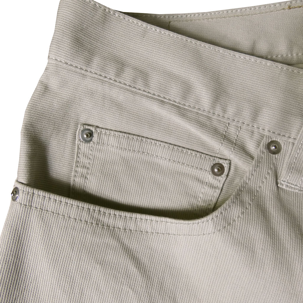 ジェイプレス(J.PRESS) コンパクトピケ ストレッチ 5ポケット パンツ ライトグレー 2003  78cm 82cm 86cm 90cm 94cm