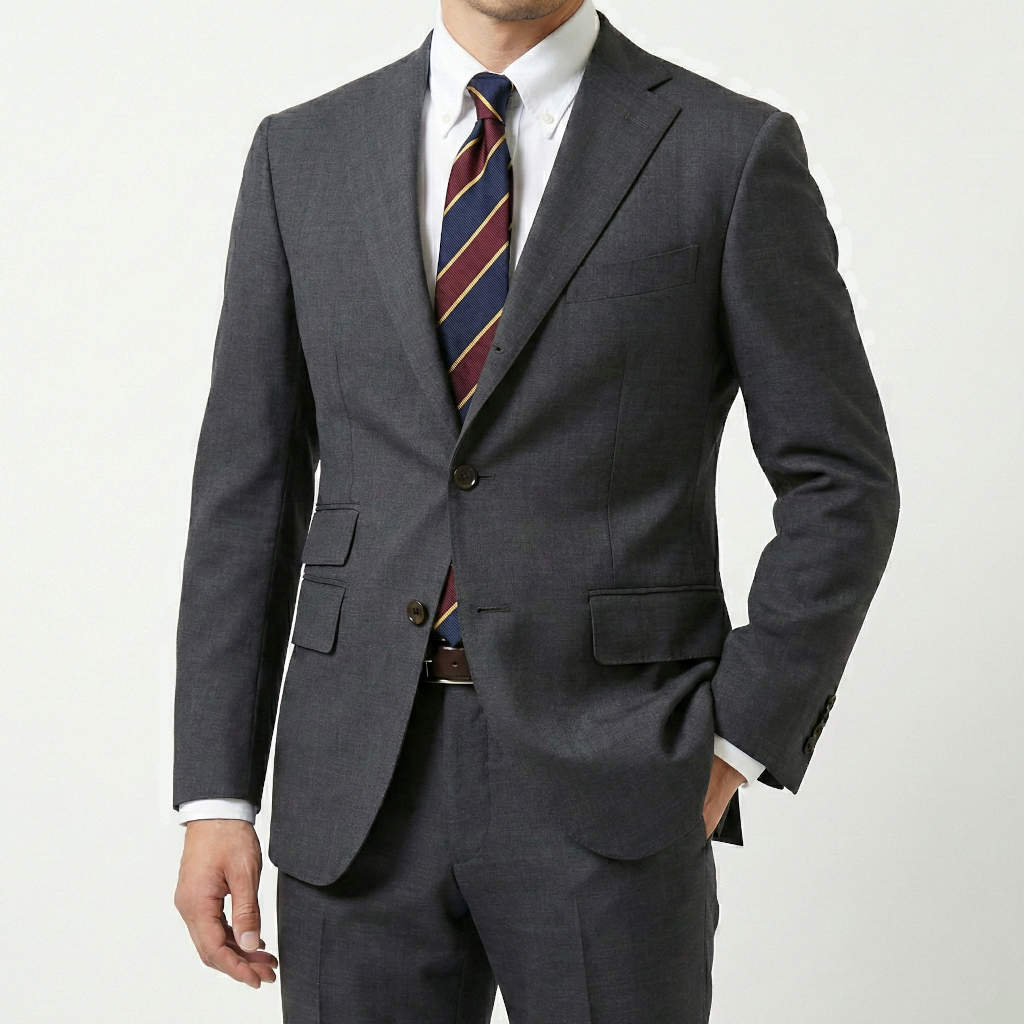 スーツ メンズ 春夏 シングルスーツ 3つボタン オックスフォードクラシック(OXFORD CLASSIC)  段返り三つボタン チェンジポケット付 ビジネススーツ 無地 チャコールグレー 5418 A4 A5 A6 A7 A8 AB3 AB4 AB6 AB7 BB4 BB6 BB7 BB8