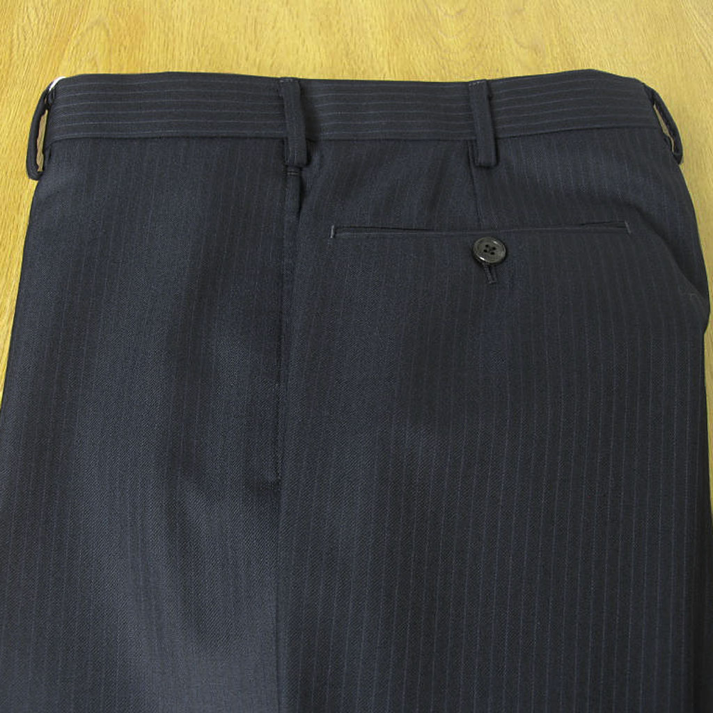 ジェイプレス (J.PRESS) スーツ メンズ 秋冬春 シングルスーツ 2つボタン アーサーハリソン生地 ビジネススーツ ネイビー ストライプ 紺 175 A6