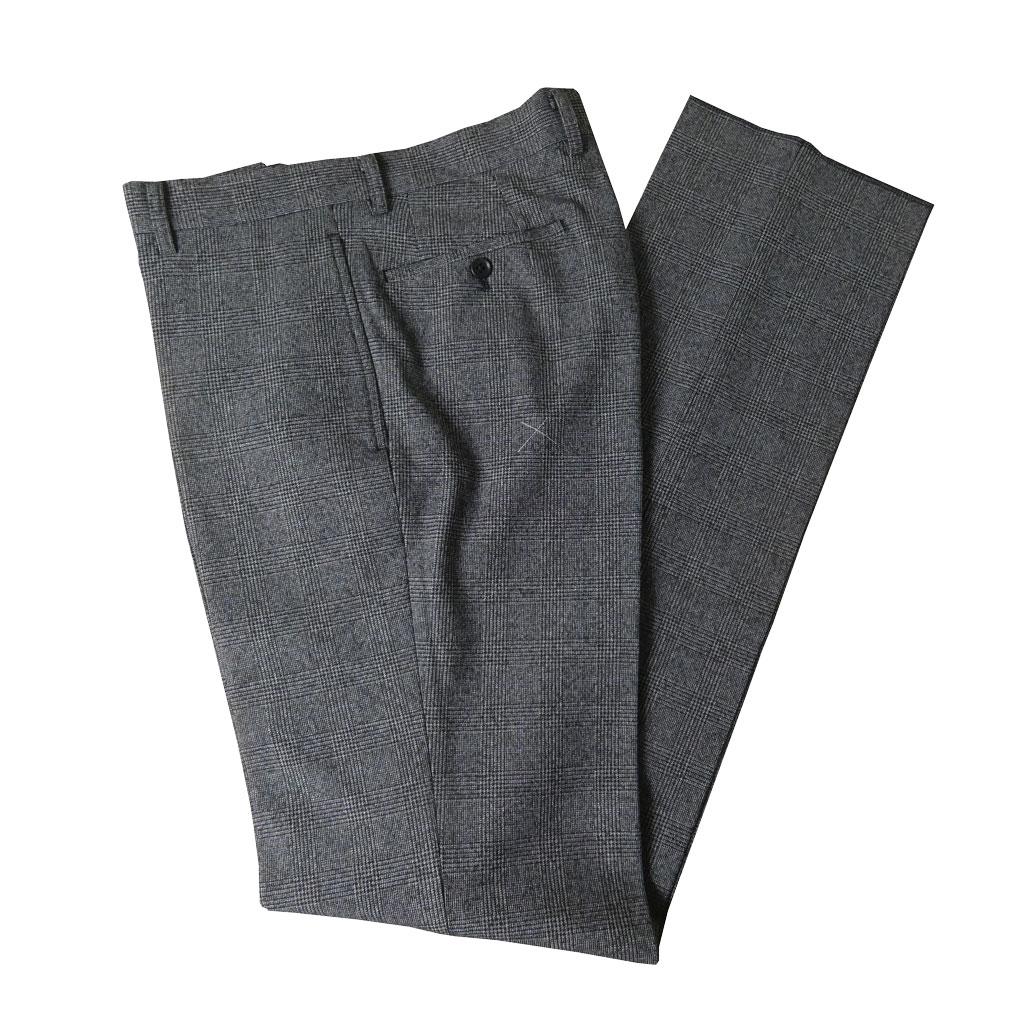 秋冬パンツ メンズスラックス 91cm フランネル ノータック チャコールグレー 7123 HAI-VASERON ノータック スラックス すごいかるい ストレッチ ボトムス パンツ