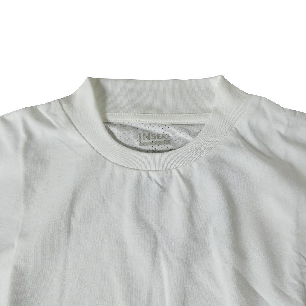 インサート(INSERT) メンズ 半袖 ジャケットインナーTシャツ  メッシュ 白 ホワイト 8002　L