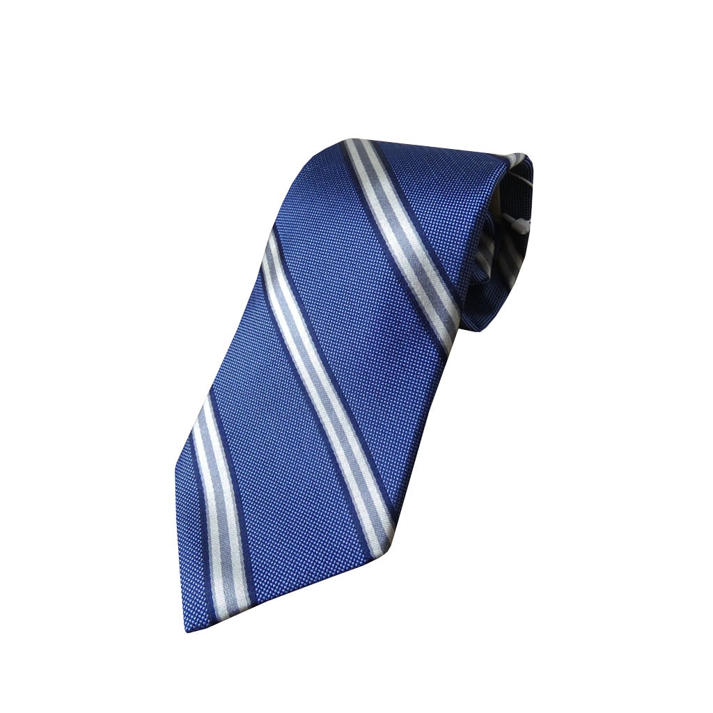 ジェイプレス (J.PRESS) ネクタイ レジメンタル メンズ ビジネス ブルー×ネイビー 1273
