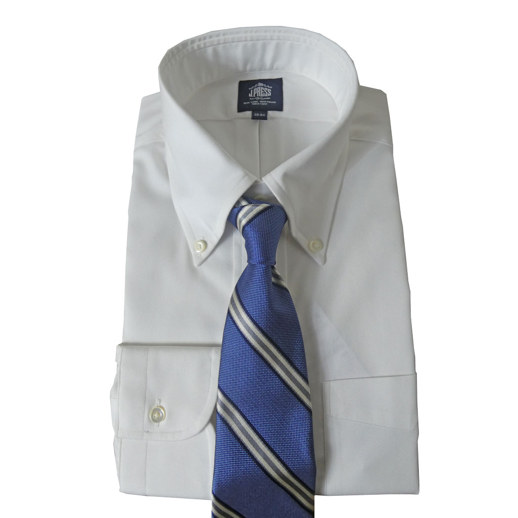 ジェイプレス (J.PRESS) ネクタイ レジメンタル メンズ ビジネス ブルー×ネイビー 1273