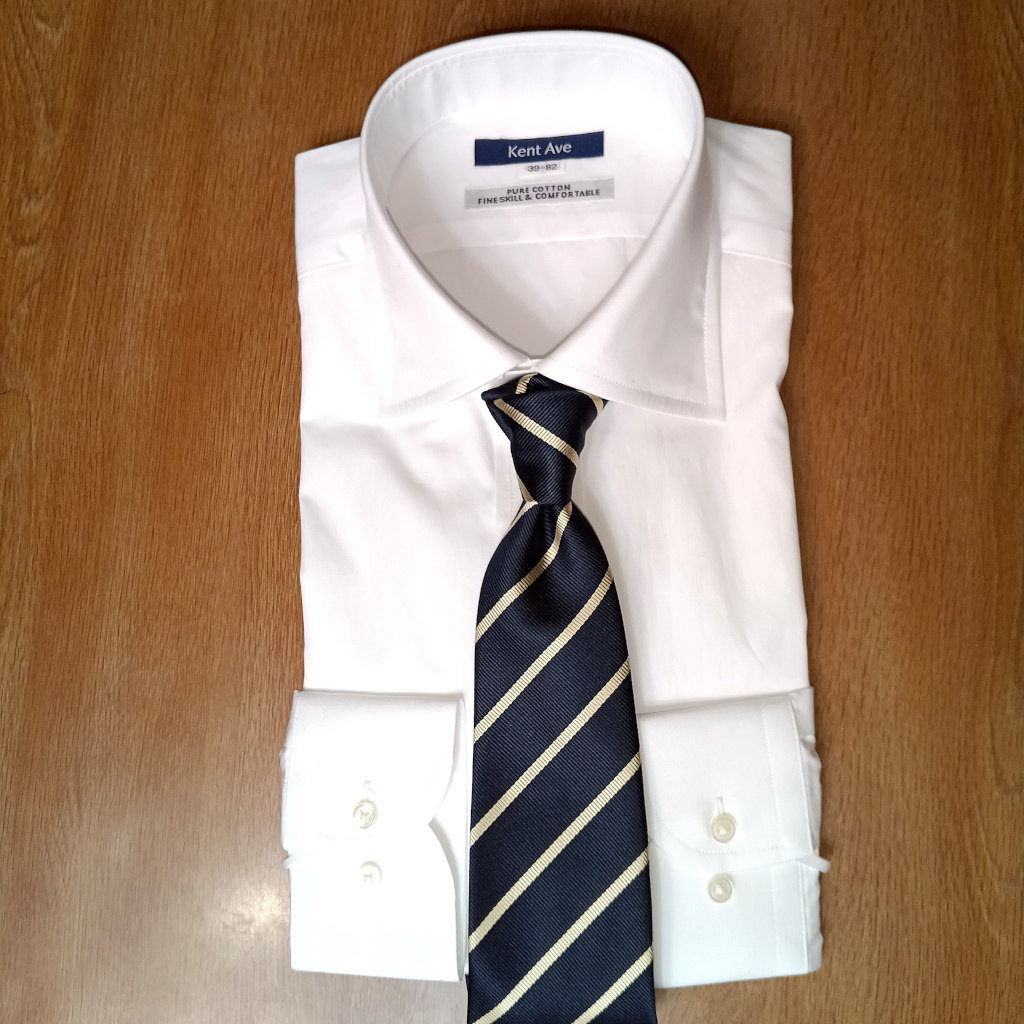 ケントアベニュー(Kent Ave) レジメンタルタイ ネクタイ メンズ ビジネス おしゃれ ギフト 人気 シルク100％ イエロー×ネイビー ktr1