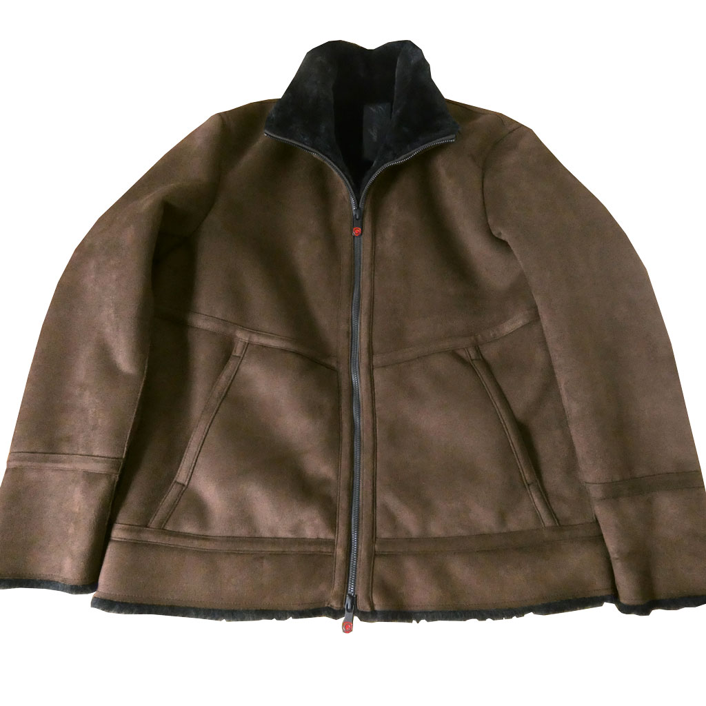 ジーステージ(G-stage) メンズ フェイク ムートンブルゾン  ブラウン 4007  M（46）L（48）XL（50）