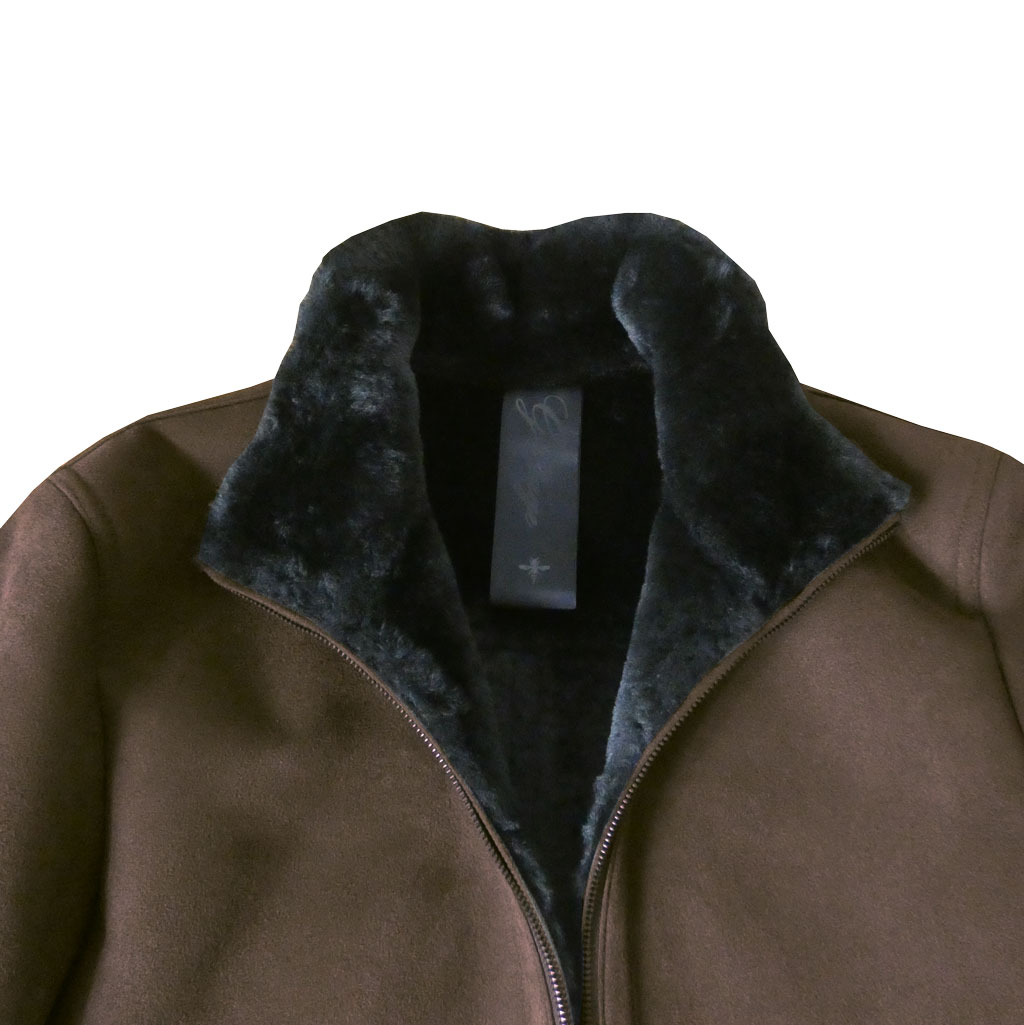 ジーステージ(G-stage) メンズ フェイク ムートンブルゾン  ブラウン 4007  M（46）L（48）XL（50）