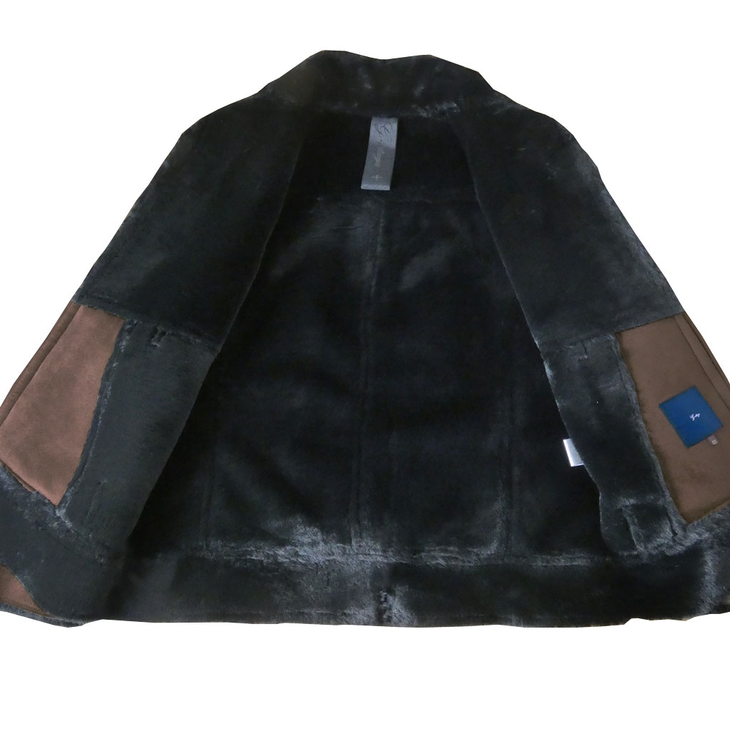 ジーステージ(G-stage) メンズ フェイク ムートンブルゾン  ブラウン 4007  M（46）L（48）XL（50）